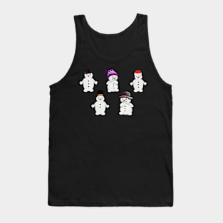 Christmas Snowman Friends Tank Top